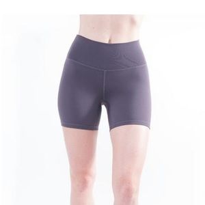 Ptula Betsy 5” Shorts in Purple Suede